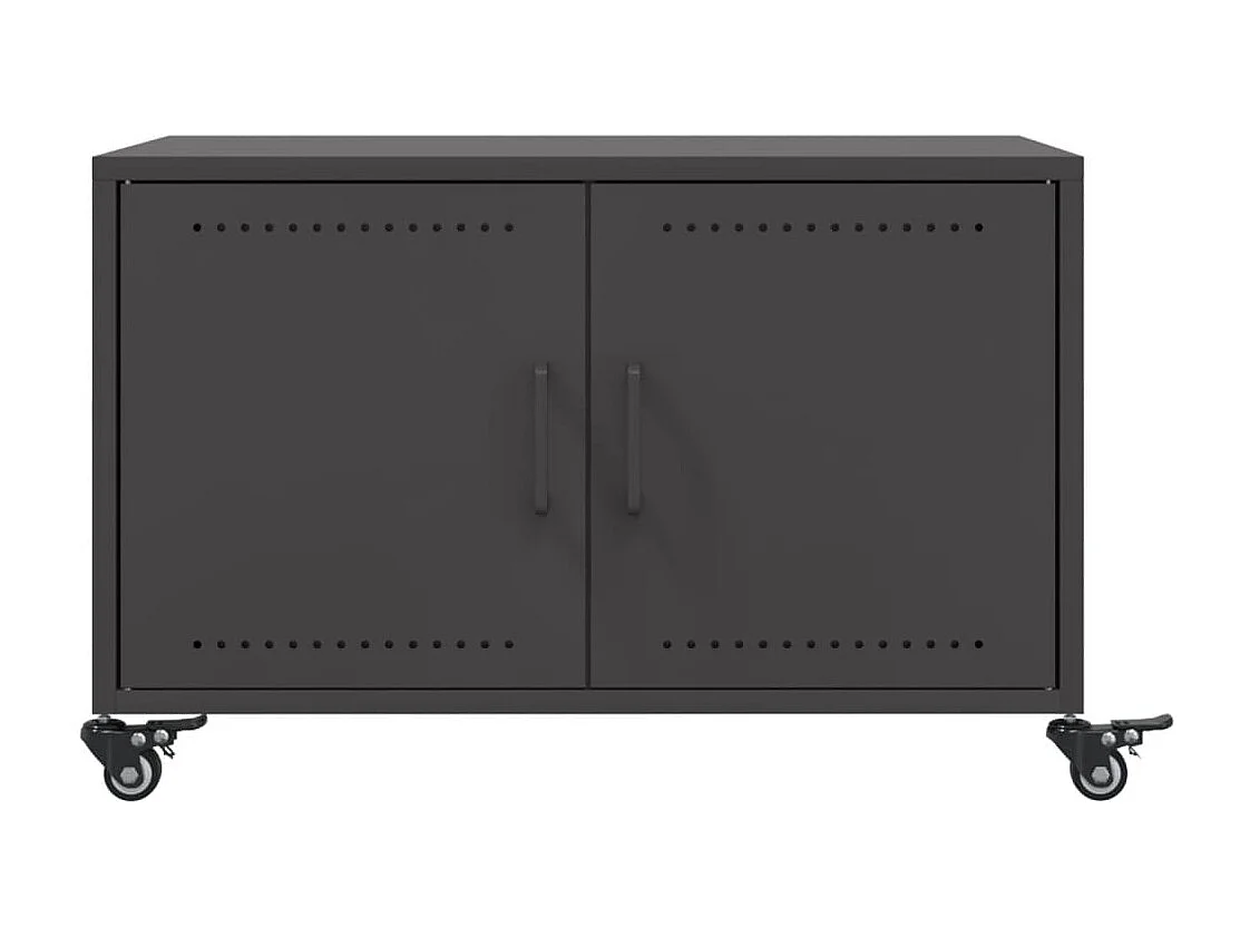Salontafel 68x50x43,5 cm staal zwart