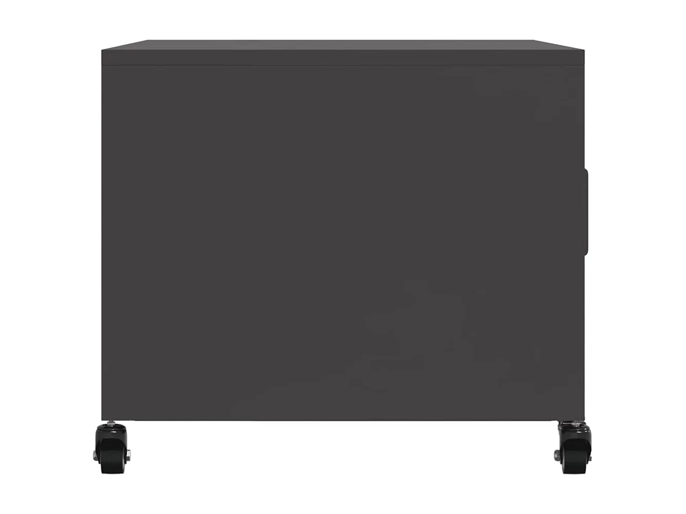 Salontafel 68x50x43,5 cm staal zwart
