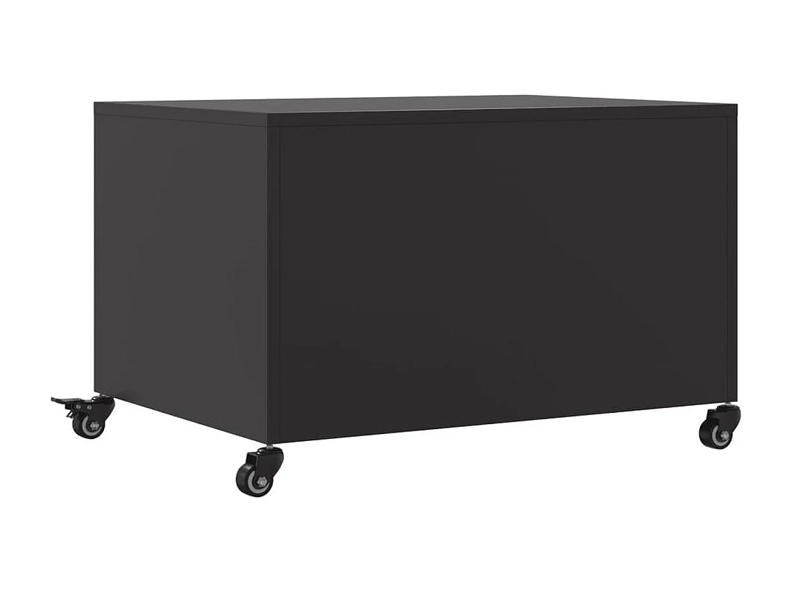 Salontafel 68x50x43,5 cm staal zwart