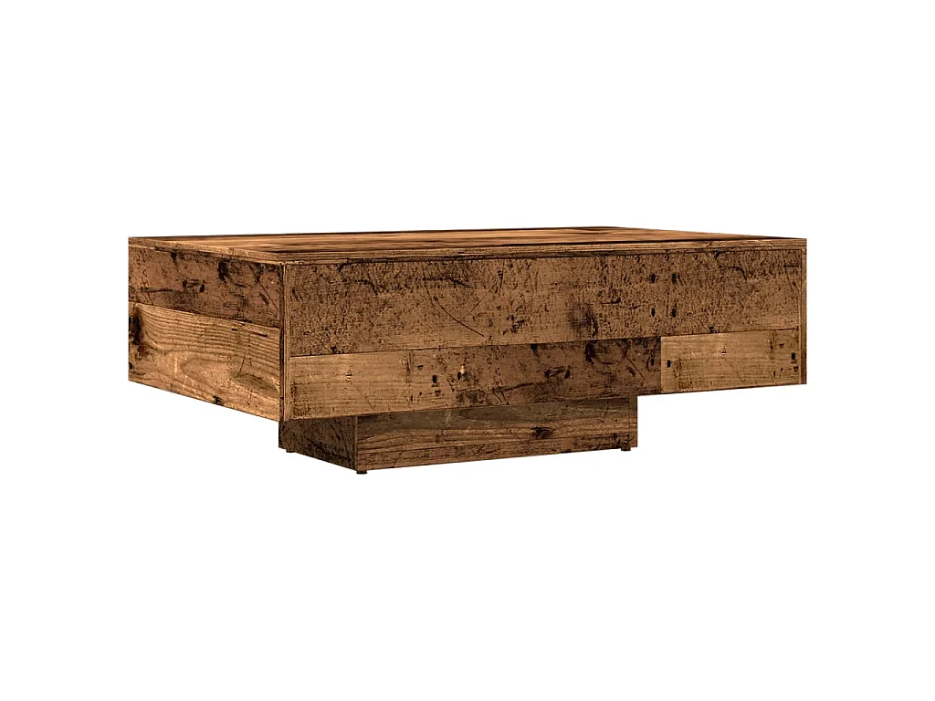 Tavolino da Salotto Legno Antico 85x55x31 cm Legno Multistrato