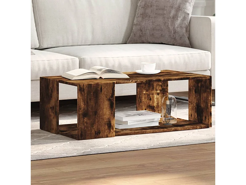 Couchtisch Räuchereiche 89,5x48x30 cm Holzwerkstoff