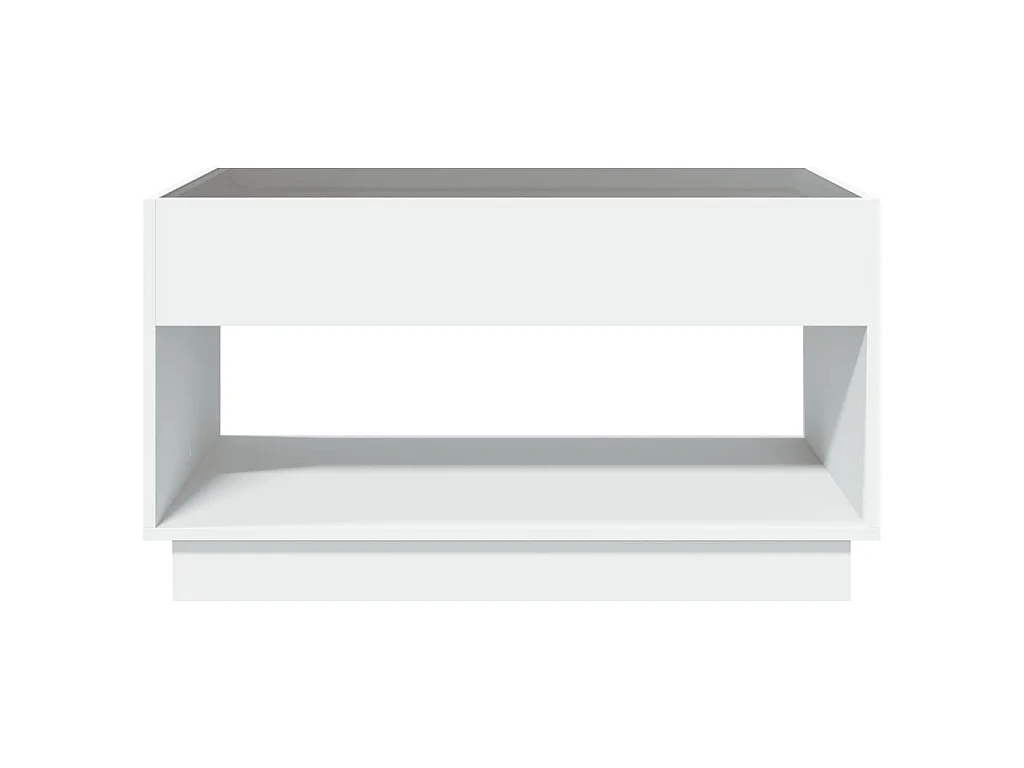 Couchtisch mit Infinity-LED Weiß 90x50x50 cm