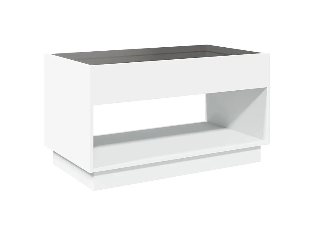Couchtisch mit Infinity-LED Weiß 90x50x50 cm
