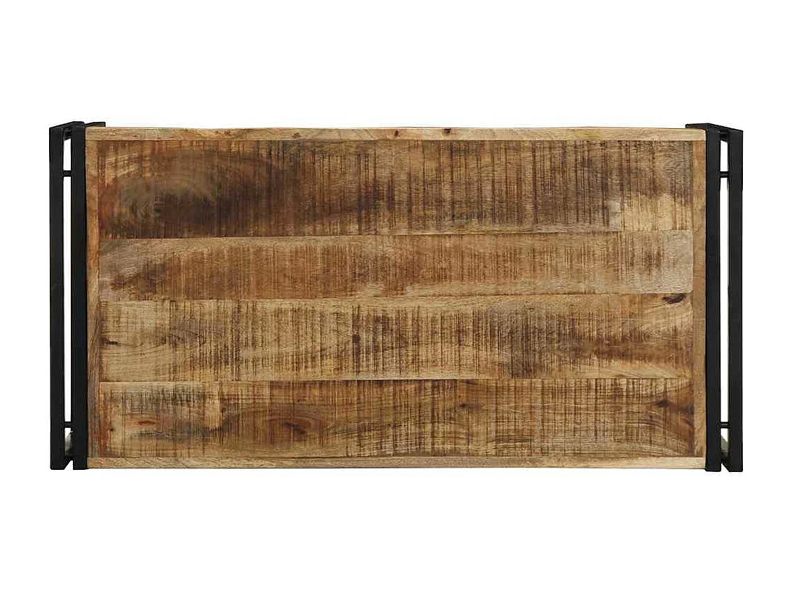 Table basse 100x50x35 cm bois de manguier massif brut