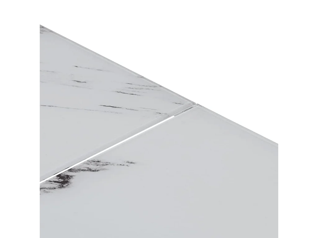 Couchtisch Silbern Edelstahl und Hartglas