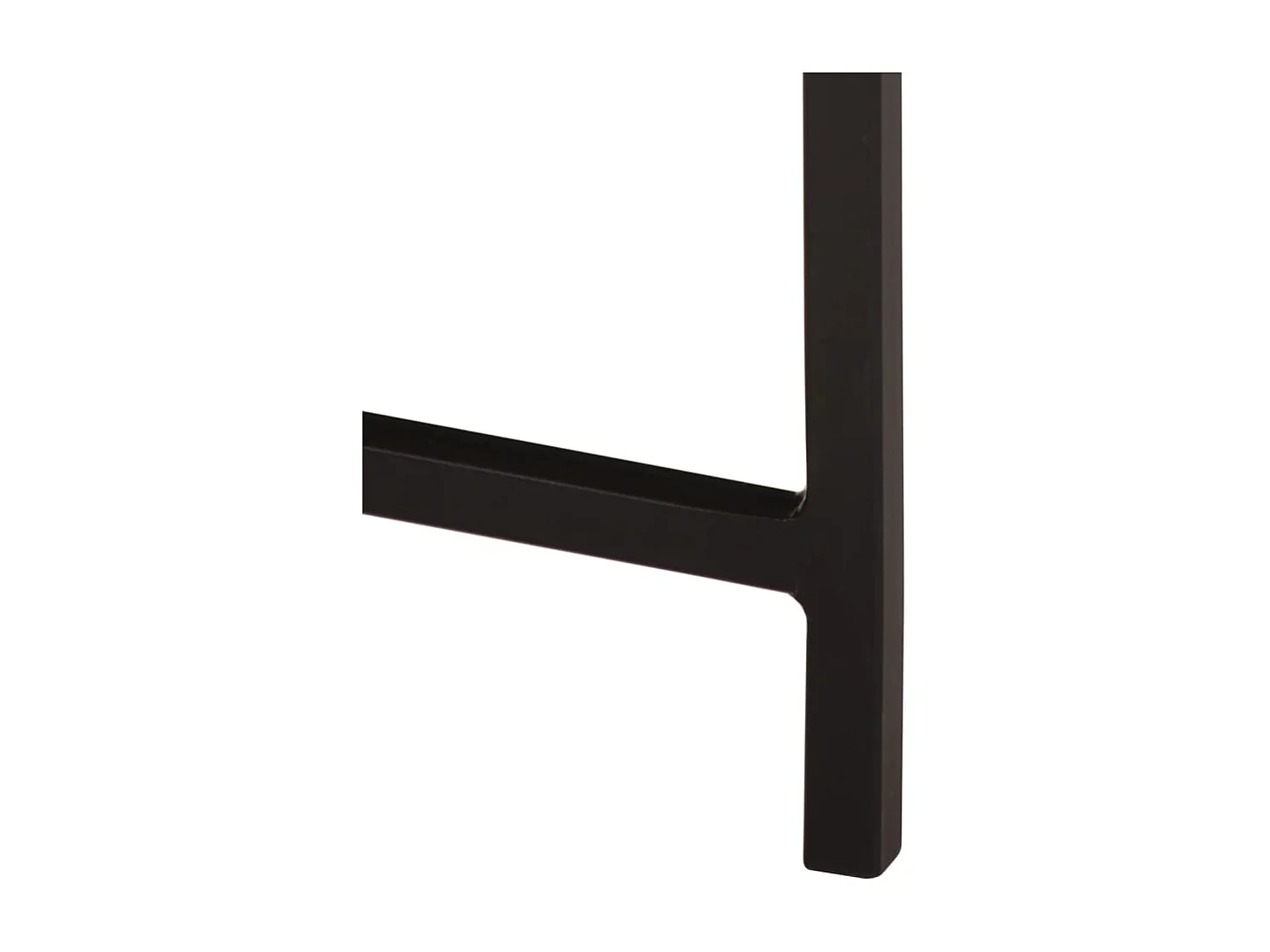 Tavolini a Incastro 3 pz in Legno Massello di Mango e Ferro