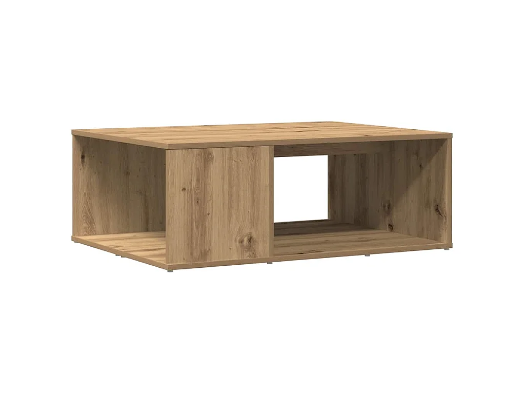 Tavolino da Salotto Rovere Artigianale 90x67x33 cm Truciolato