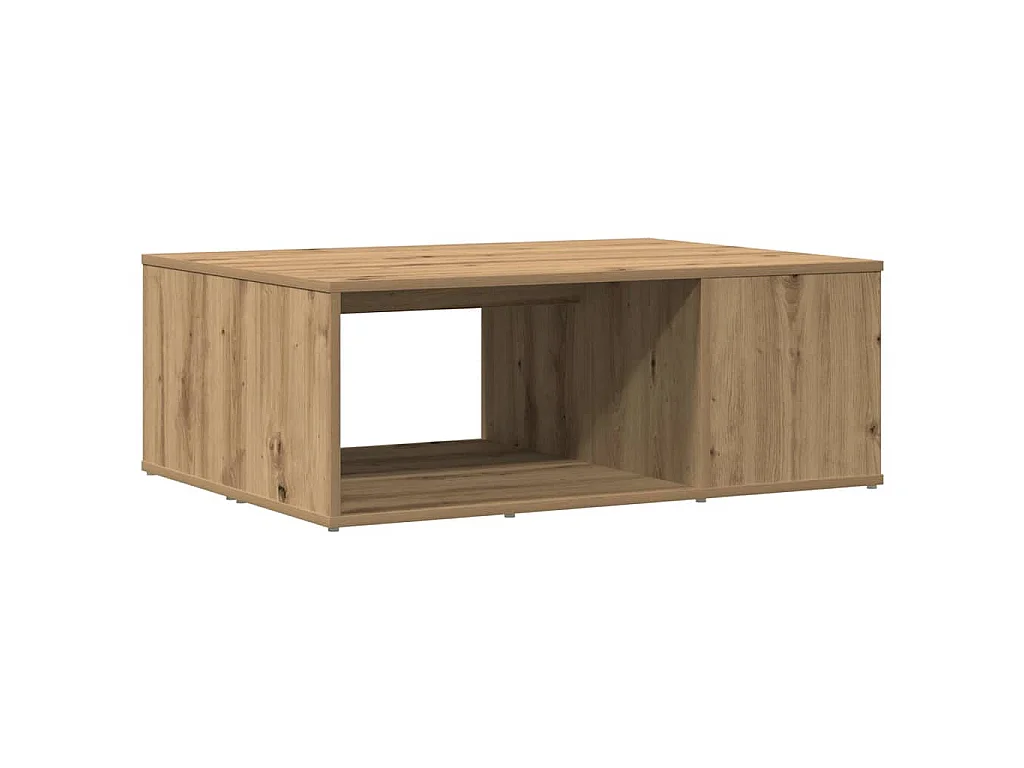 Tavolino da Salotto Rovere Artigianale 90x67x33 cm Truciolato