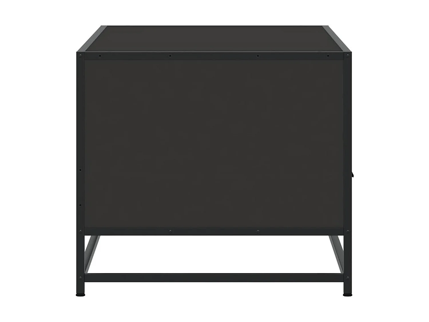 Salontafel 100x50x45 cm bewerkt hout en metaal zwart