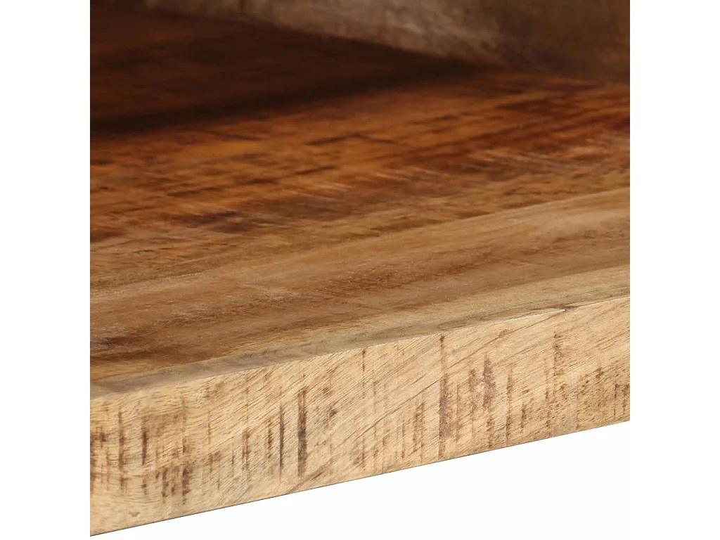 Tavolino da Salotto 80x55x30 cm in Legno Massello di Mango