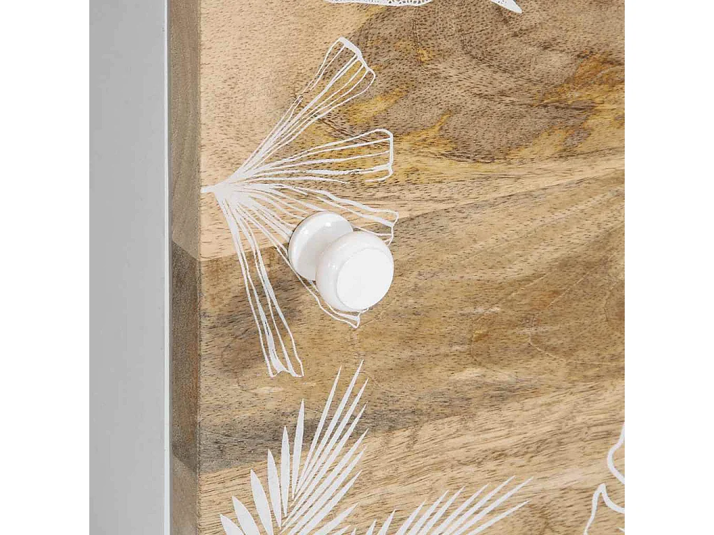 Mesa de centro de madera maciza mango 100x54x40 cm