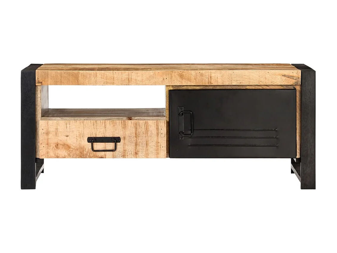 Couchtisch 100x50x40 cm Raues Mangoholz