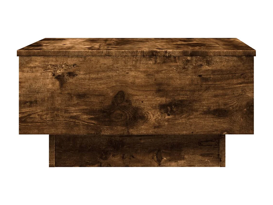 Table basse chêne fumé 60x45x31 cm bois d'ingénierie