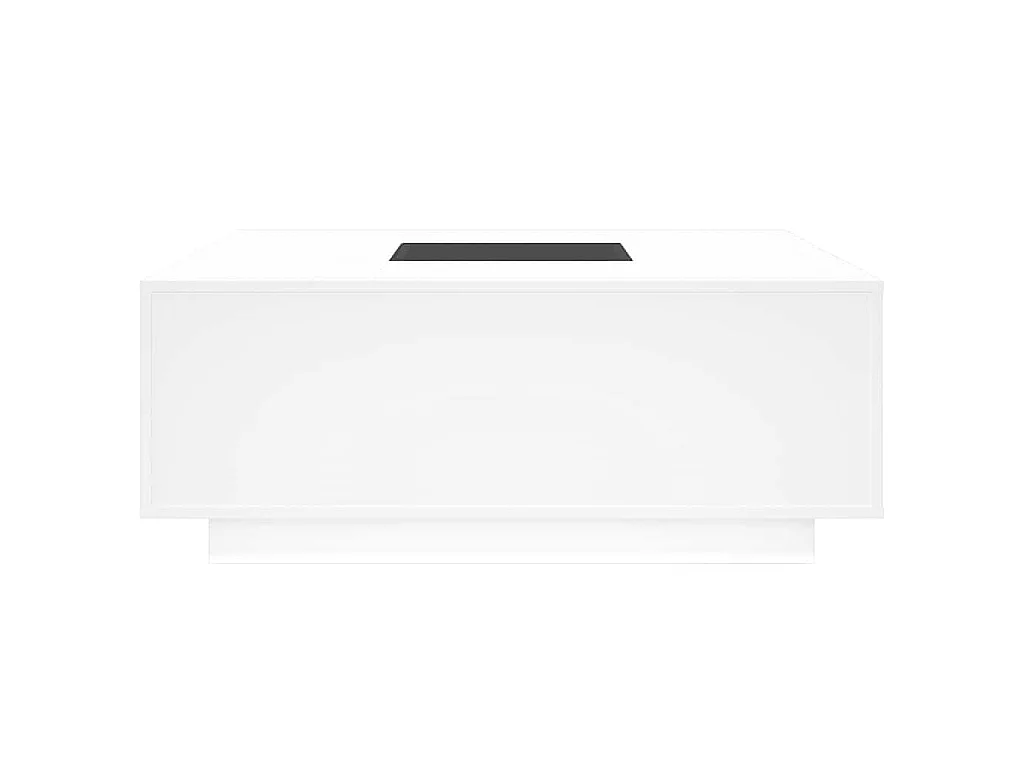 Salontafel met Infinity LED 100x100x40 cm wit