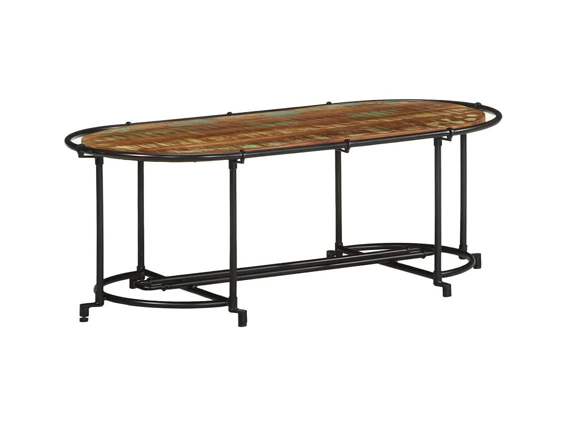 Table basse 110x55x40 cm bois massif de récupération