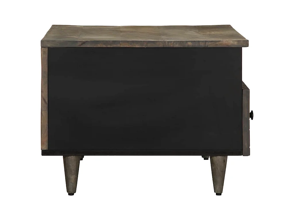 Mesa centro cinzento claro 80x54x40 cm madeira mangueira maciça