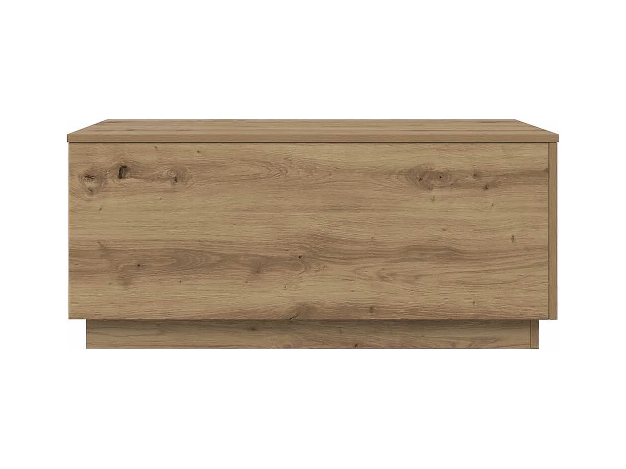 Couchtisch mit LED-Leuchten Artisan-Eiche 90x50x40 cm