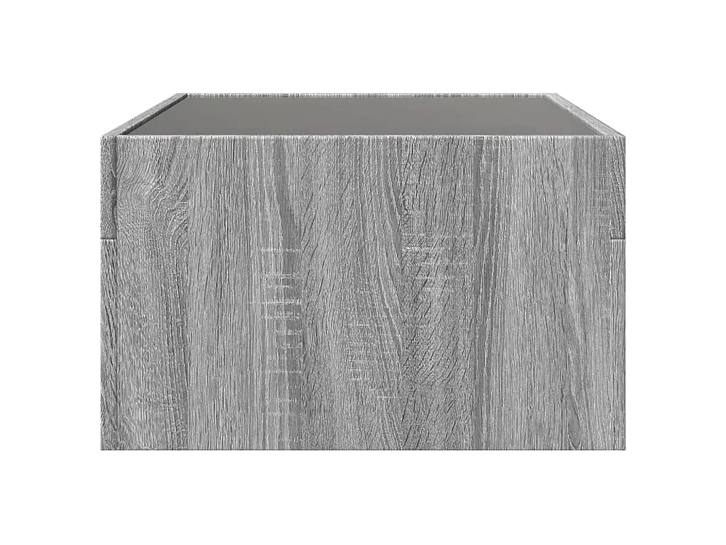 Table basse avec LED infini sonoma gris 70x50x30 cm