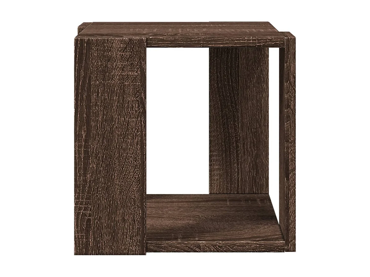 Table basse chêne marron 32x32x30 cm bois d'ingénierie