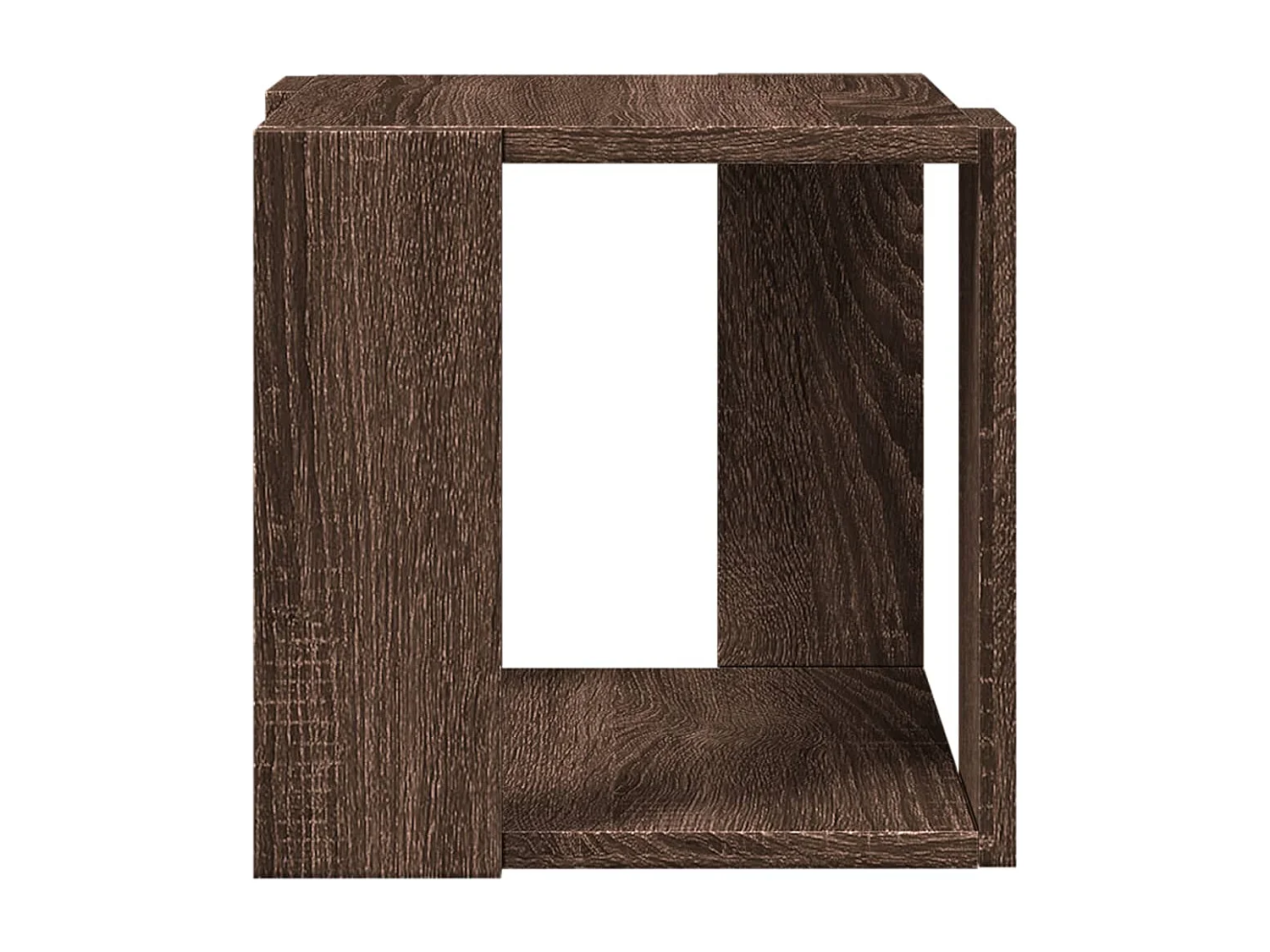 Table basse chêne marron 32x32x30 cm bois d'ingénierie