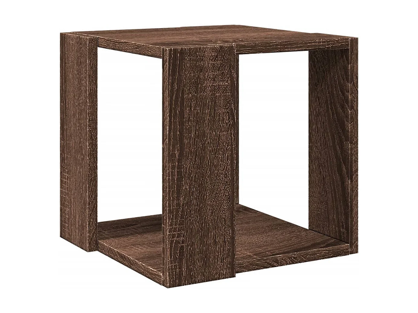 Table basse chêne marron 32x32x30 cm bois d'ingénierie