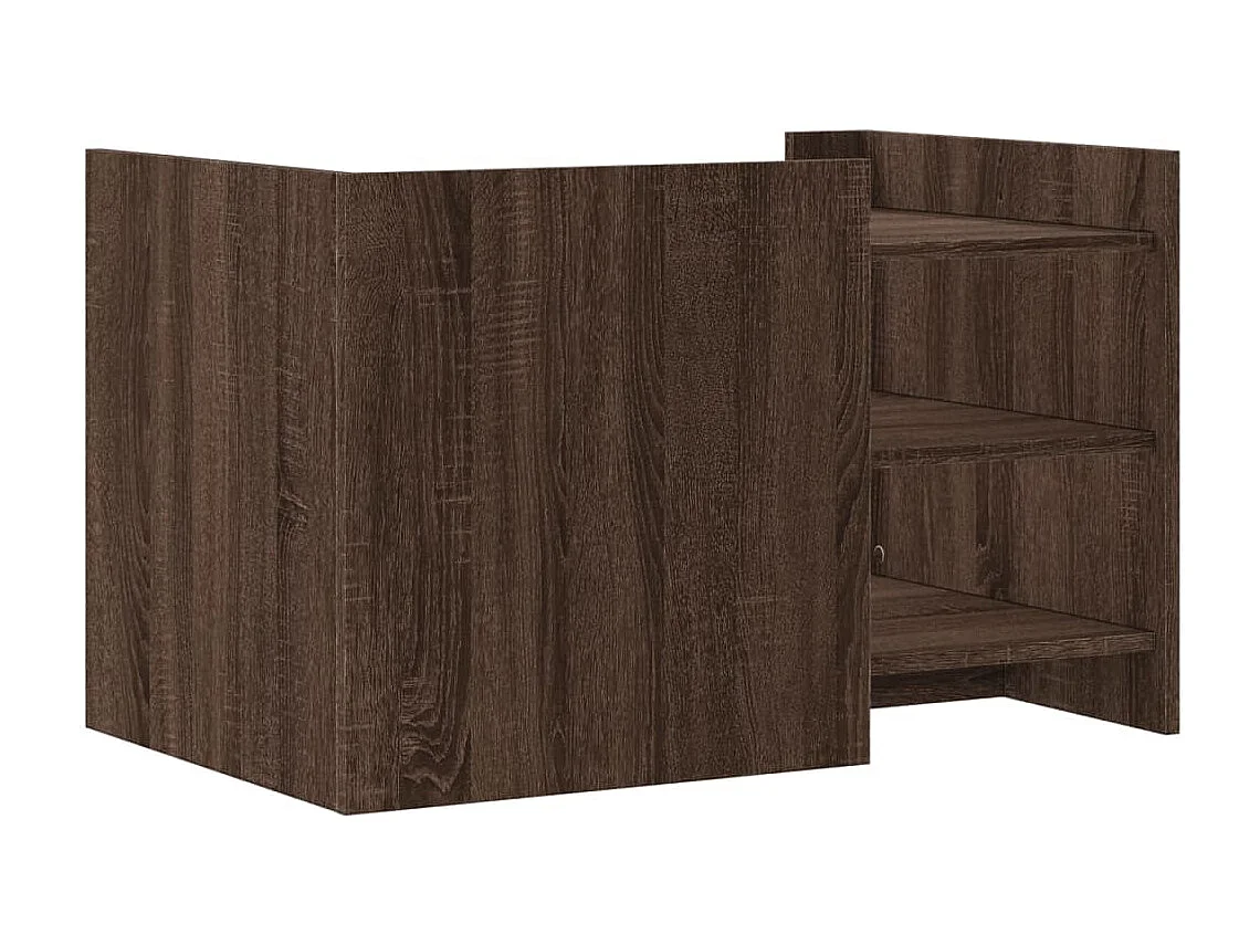 Table basse chêne marron 80x50x50 cm Bois d'ingénierie