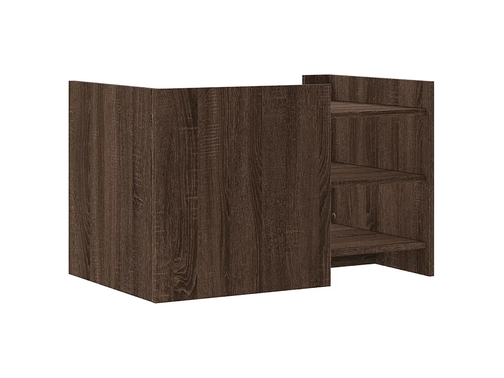 Table basse chêne marron 80x50x50 cm Bois d'ingénierie