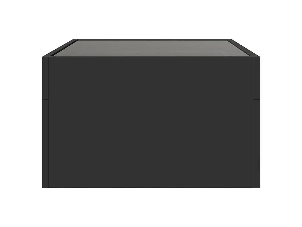 Couchtisch mit Infinity-LED Schwarz 70x50x30 cm