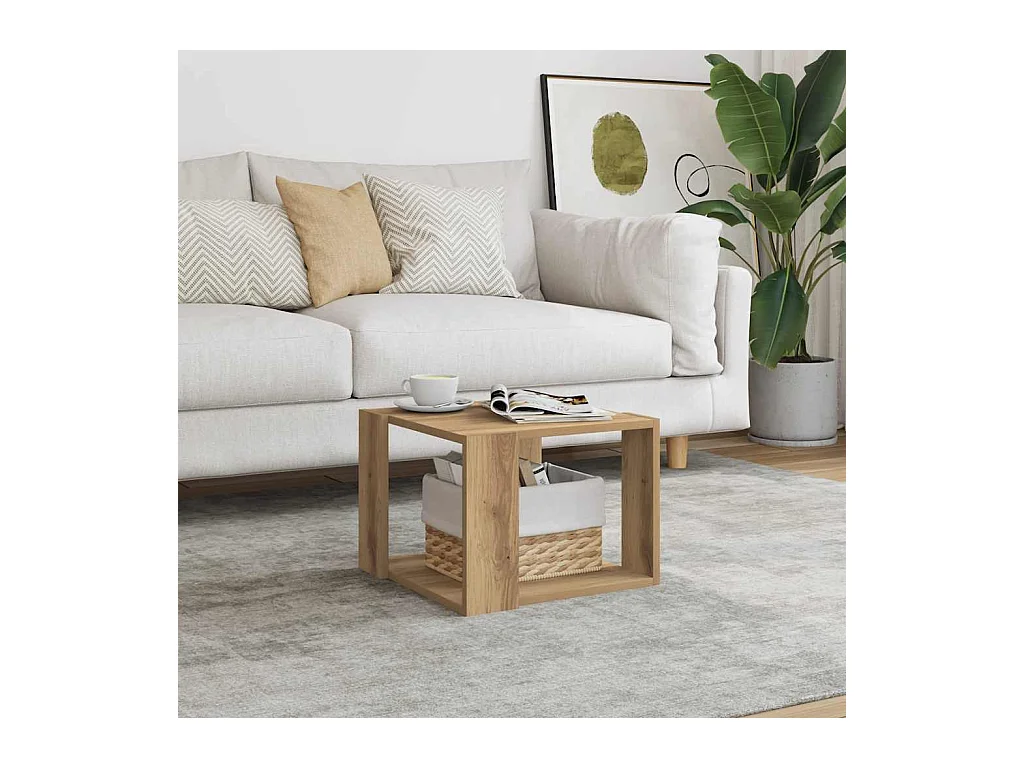 Couchtisch Artisan-Eiche 40x40x30 cm Holzwerkstoff