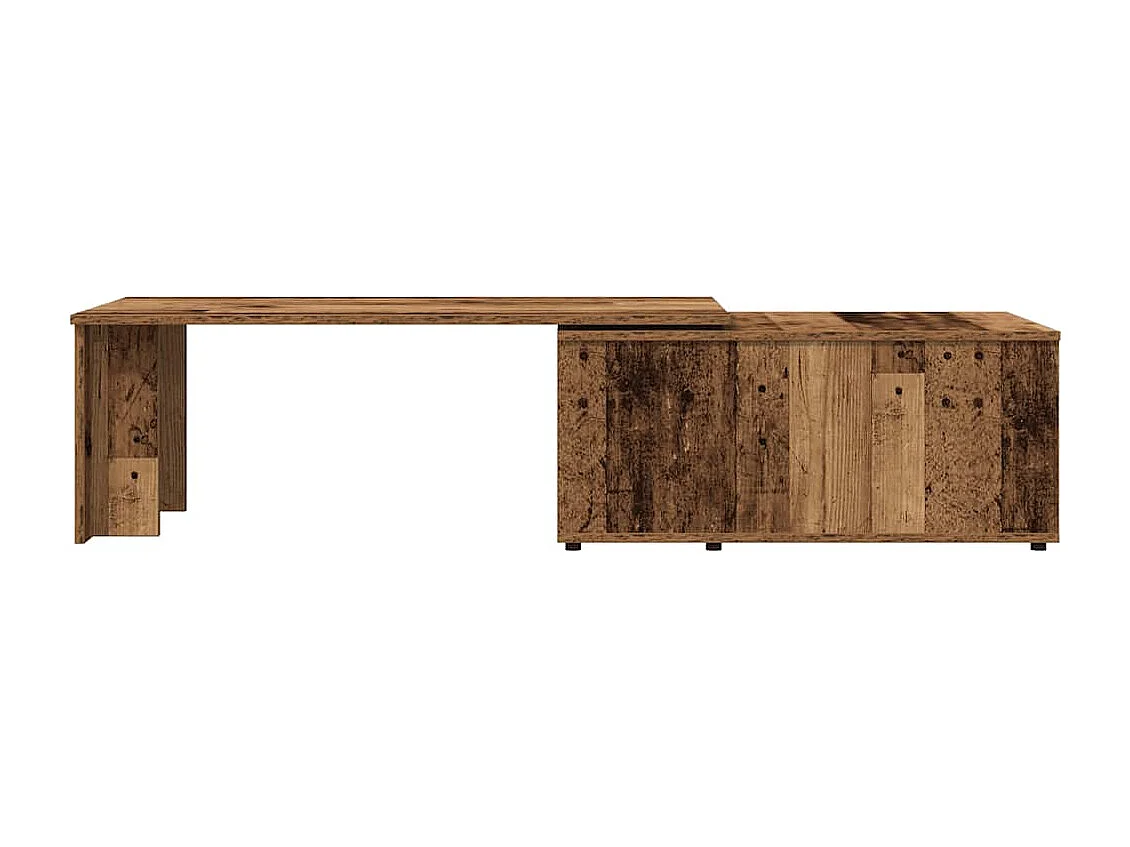 Table basse vieux bois 150x50x35 cm bois d'ingénierie