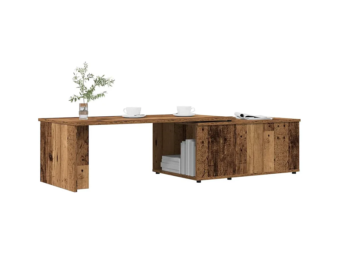 Couchtisch Altholz-Optik 150x50x35 cm Holzwerkstoff