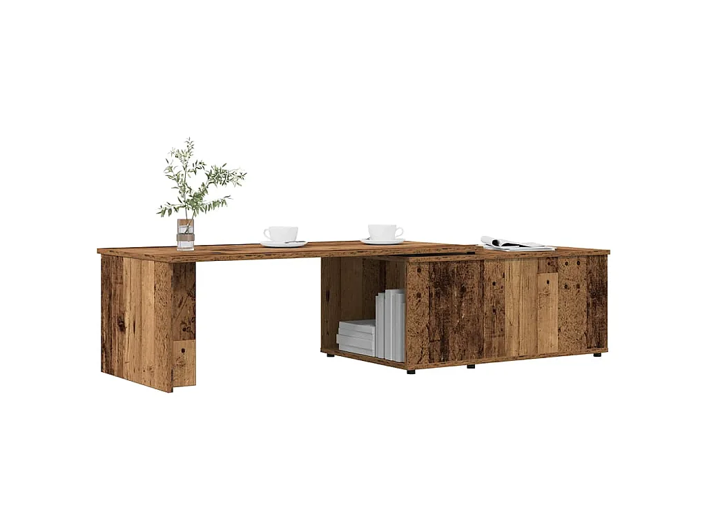 Tavolino da Salotto Legno Vecchio 150x50x35 cm Truciolato