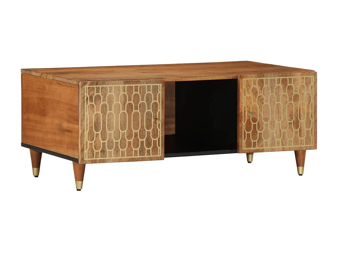 Couchtisch 100x54x40 cm Massivholz Mango