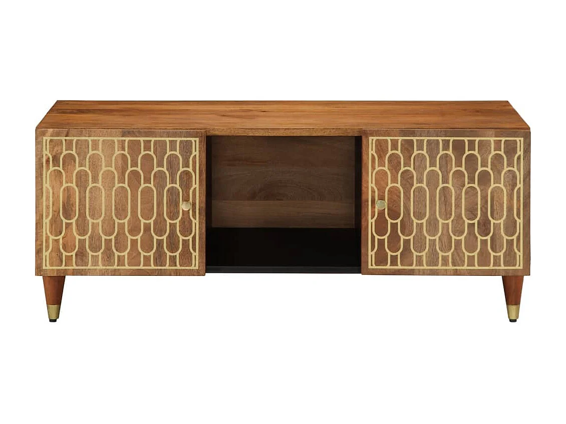 Couchtisch 100x54x40 cm Massivholz Mango