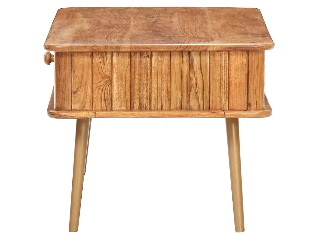 Mesa de centro madera maciza de acacia 100x50x40 cm