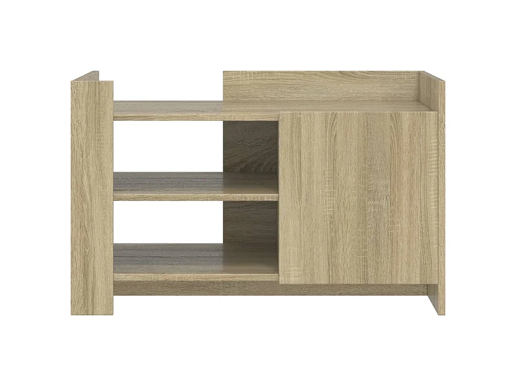 Table basse chêne sonoma 80x50x50 cm bois d'ingénierie