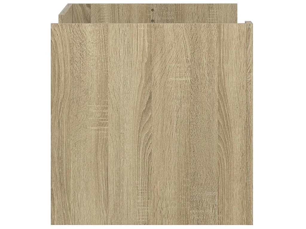 Table basse chêne sonoma 80x50x50 cm bois d'ingénierie