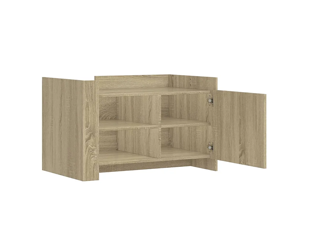 Table basse chêne sonoma 80x50x50 cm bois d'ingénierie