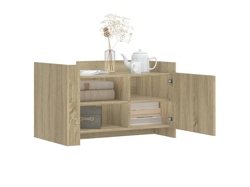 Tavolino da Salotto Rovere Sonoma 80x50x50 cm Legno Multistrato