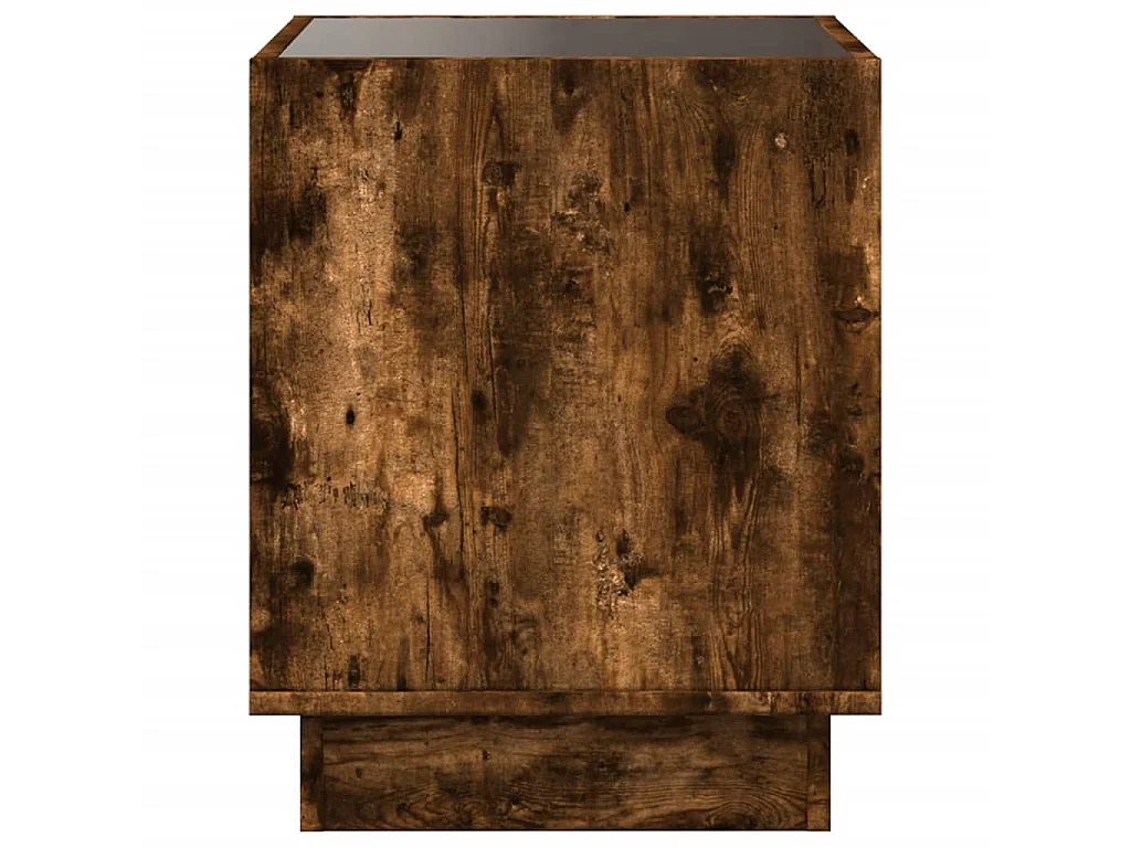 Table basse avec LED Infinity chêne fumé 50x50x50 cm