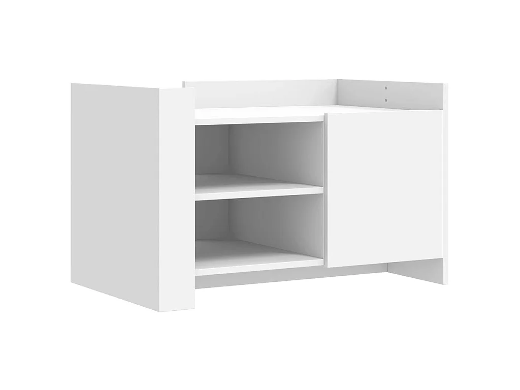 Couchtisch Weiß 80x50x50 cm Holzwerkstoff