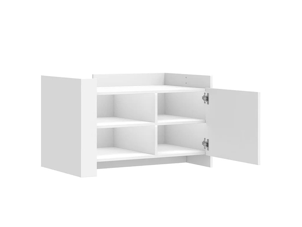 Couchtisch Weiß 80x50x50 cm Holzwerkstoff