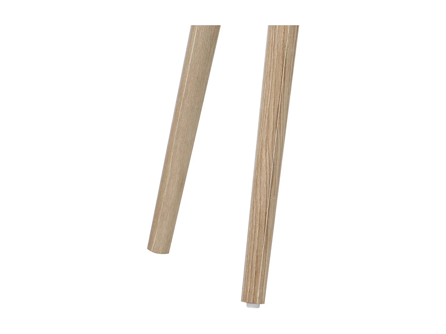 Mesita de noche de 52x40x30 cm de aglomerado y patas de madera en color beige Talía