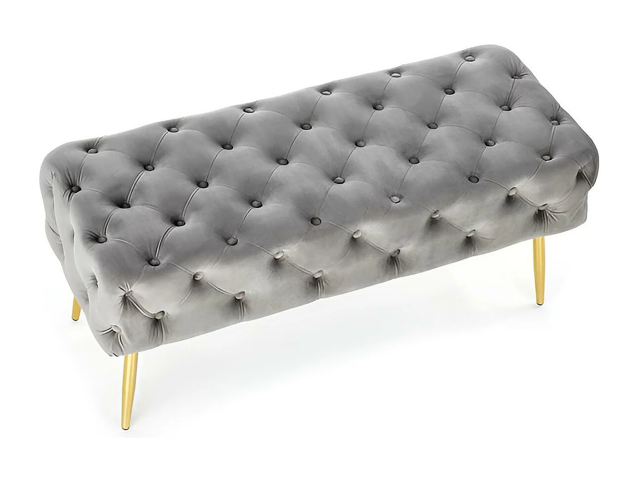 Sitzbank Antera/Samtstoffbezug/Grau&Gold