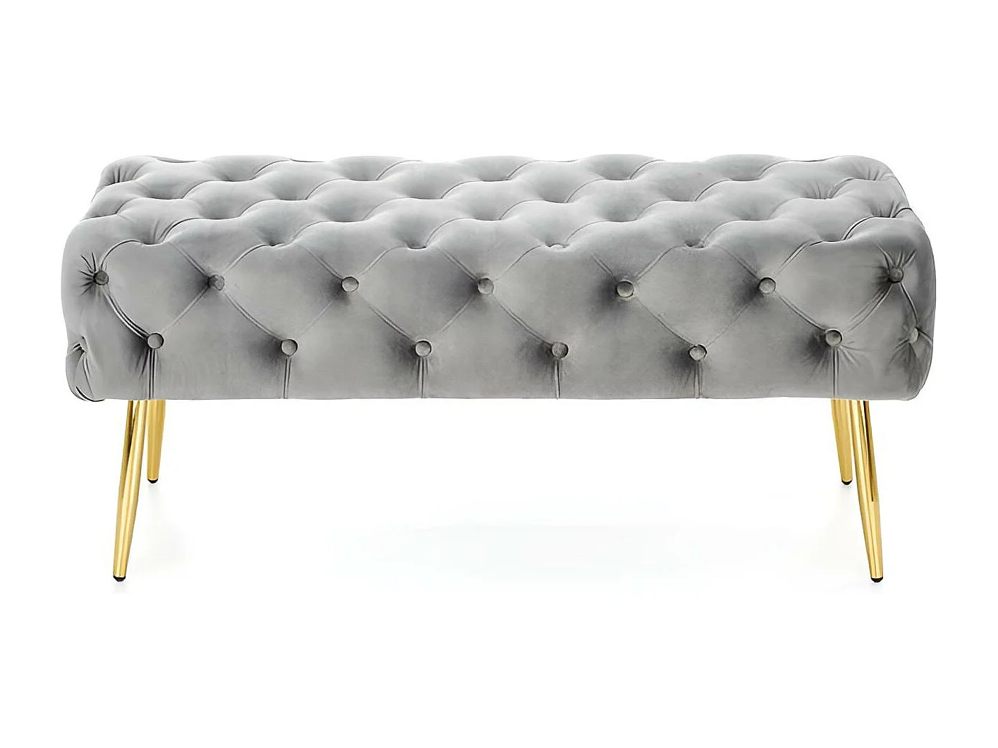 Sitzbank Antera/Samtstoffbezug/Grau&Gold