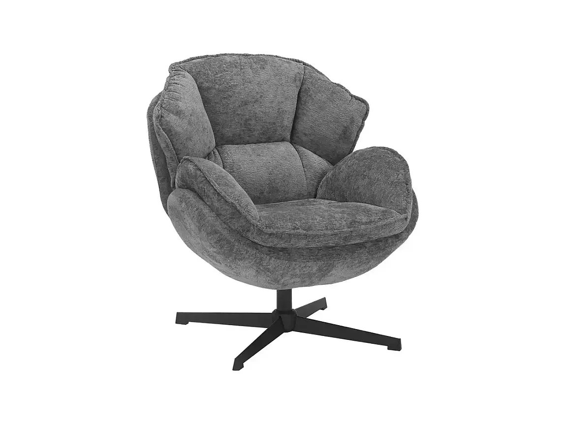 Sessel Bettys/Stoffbezug/Drehfunktion360o/Grau