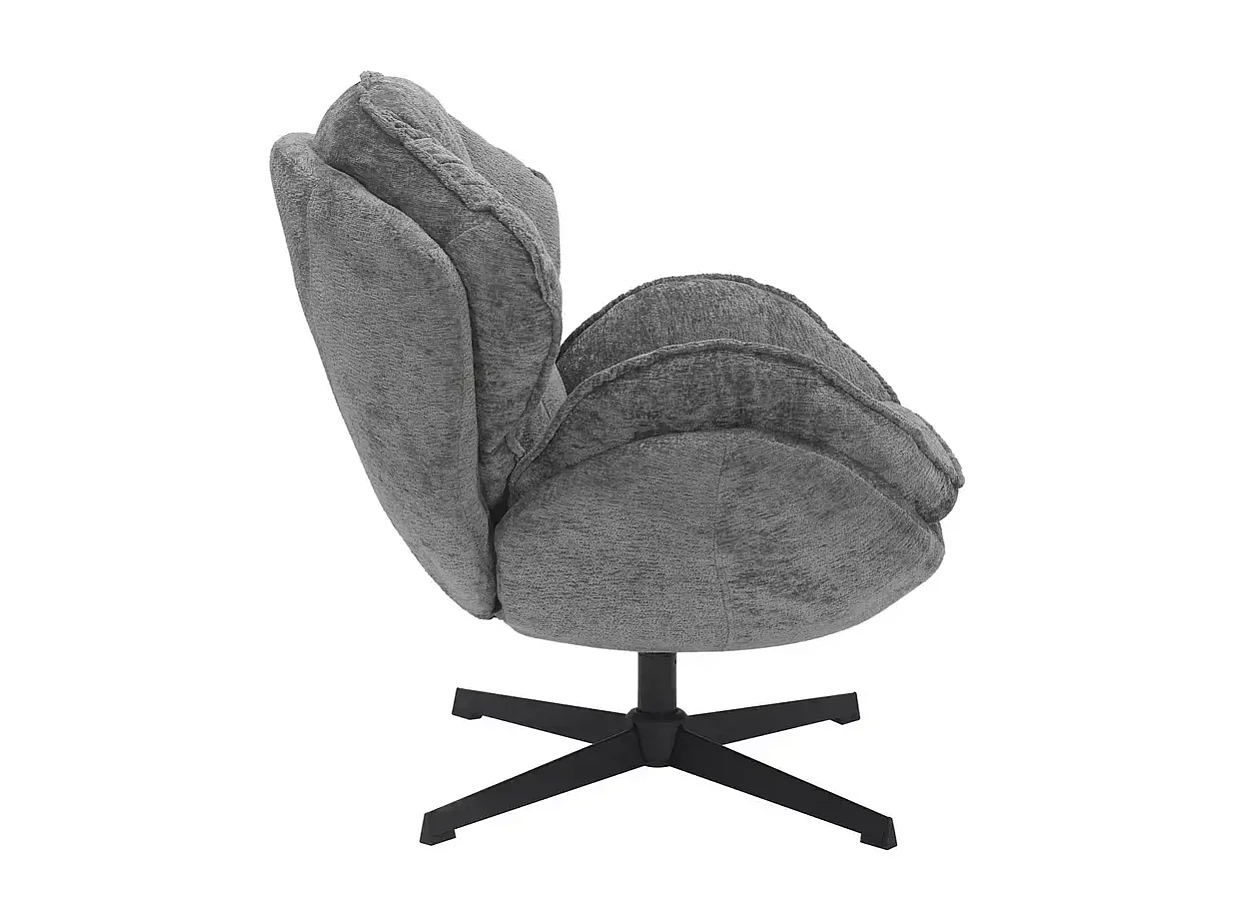 Sessel Bettys/Stoffbezug/Drehfunktion360o/Grau