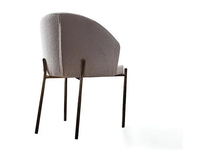 Sedia Bolero/Tessuto-Velluto/Beige