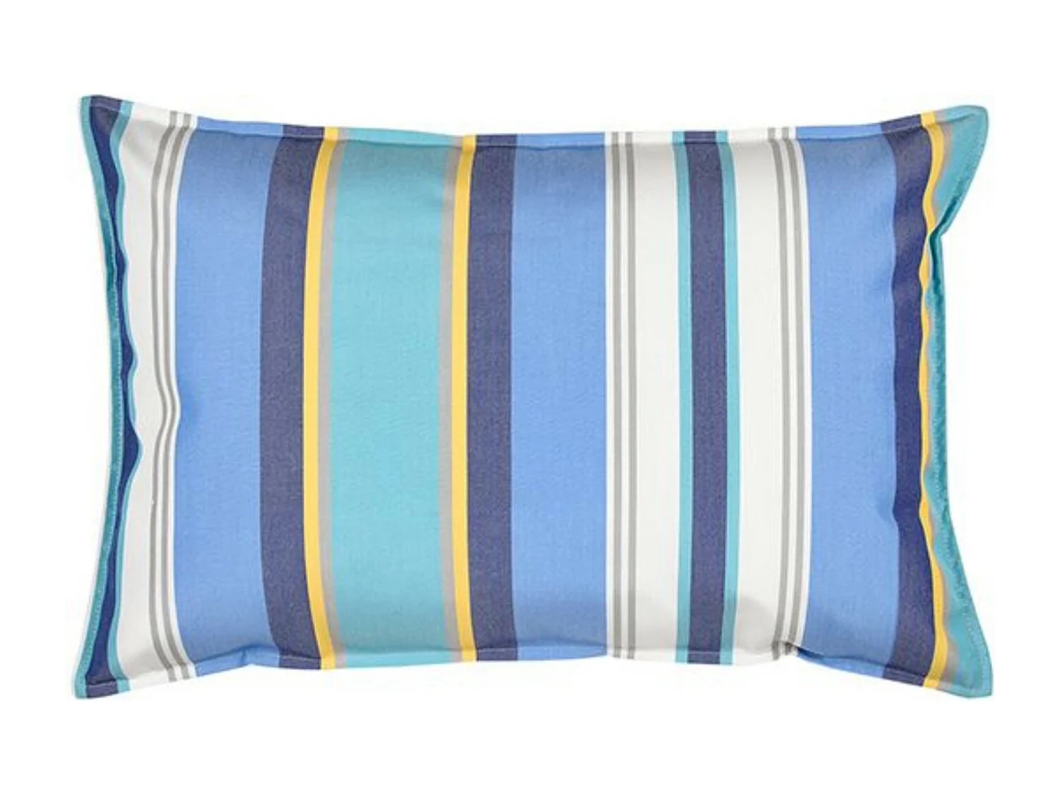 Coussin rectangulaire 70 x 45 cm - 100% Coton- Bleu/Blanc - PAROS