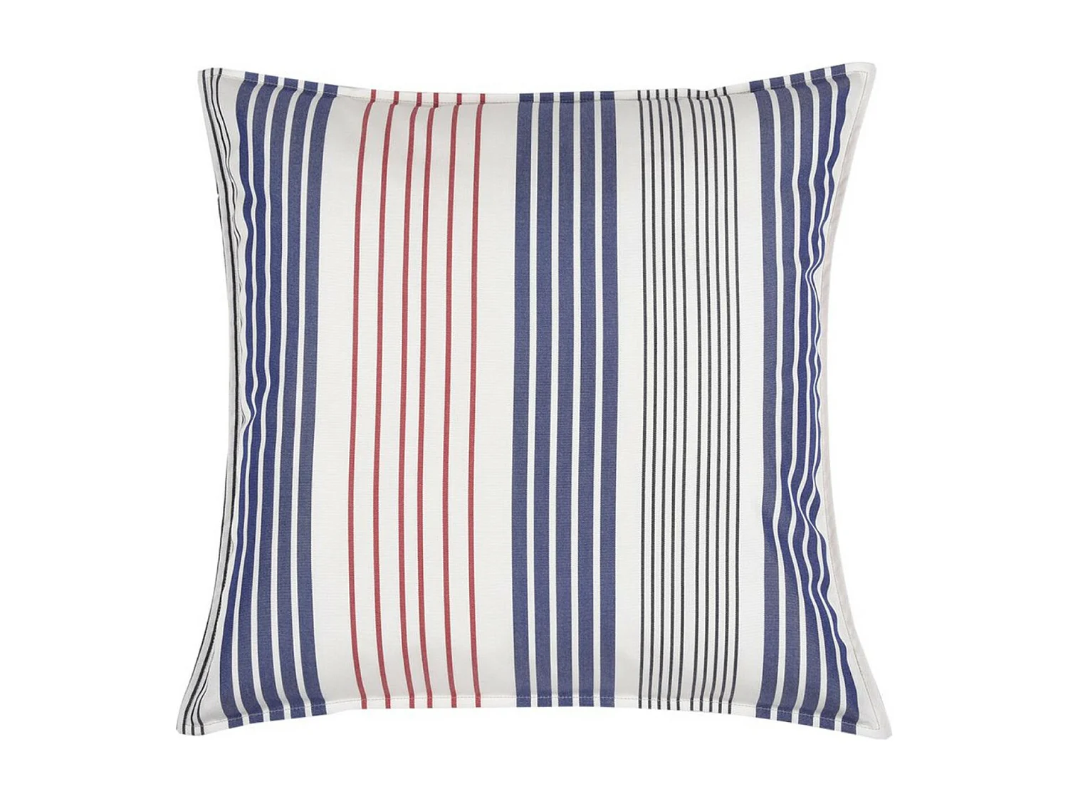 Moyen coussin carré 60 x 60 cm - 100% Coton- Bleu/Blanc - SANTORIN